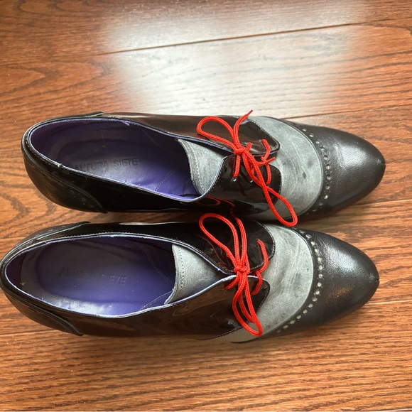 ALTURA SIE7E sz 7 High End Mexican artisan leather high heel unique shoe-booties - Picture 6 of 12